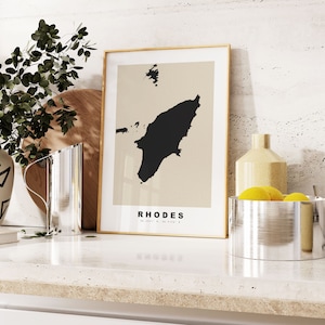 Impresión de Rodas - Impresión de mapas personalizada - Opciones de regalo con texto personalizado - Opciones de marcos/lienzos - Impresión de mapas en estilo vintage