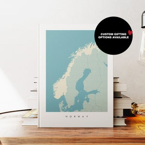 Carnet Norvège - A5 ou A4 - Carnet de cartes - Journal à couverture rigide - Carnet à reliure circulaire - Ligné - Graphique - Papier ordinaire - Petit cadeau - Cadeau