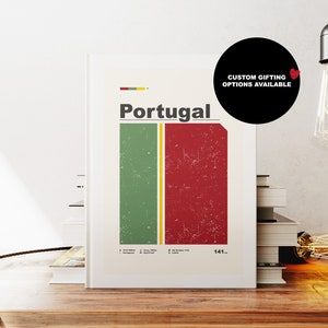 Carnet Portugal - A5 ou A4 - Carnet de cartes - Carnet à couverture rigide - Cahier à reliure circulaire - Ligné - Graphique - Papier ordinaire - Petit cadeau - Cadeau