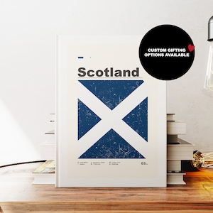 Carnet de notes Ecosse - A5 ou A4 - Carnet de cartes - Carnet à couverture rigide - Carnet de notes - Ligné - Graphique - Papier ordinaire - Petit cadeau - Cadeau