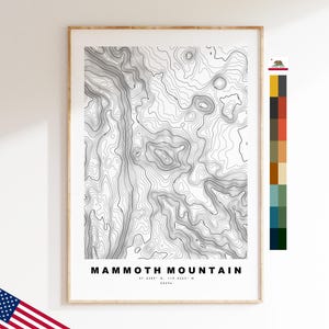 Test Imprimir - Estados Unidos - Mapa de contorno - Topografía - Mapa topográfico - Imprimir - Póster - Impresión de mapas
