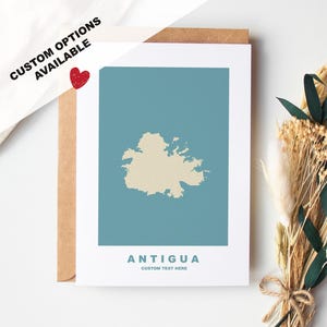 Tarjeta de felicitación de Antigua - Opciones personalizadas disponibles - Sobre reciclado incluido