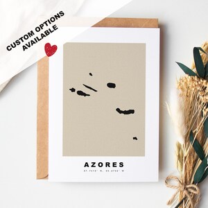 Tarjeta de felicitación personalizada de Barbuda - Sobre Kraft incluido - Texto personalizado - Tarjeta de felicitación - Aniversario - Viaje sorpresa - Cumpleaños