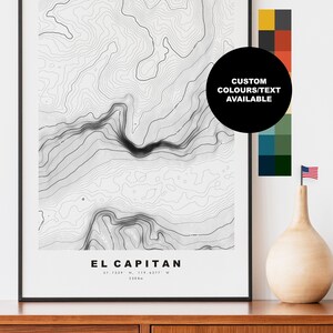 Half Dome Carta Geografica -  Manifesto - Stampa  Manifesto della mappa