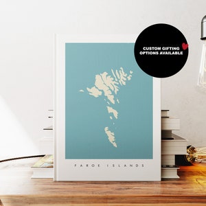 Cuaderno de las Islas Feroe - A5 o A4 - Cuaderno de mapas - Diario de tapa dura - Cuaderno de anillas - Rayado - Gráfico - Papel normal - Regalo pequeño - Regalo