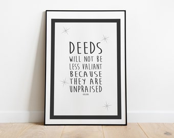 Affiche De Citation Galadriel Meme La Plus Petite Personne Etsy Canada