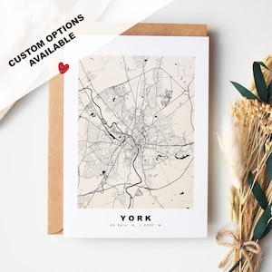Carte de vœux Brighton - Options personnalisées disponibles - Enveloppe recyclée incluse