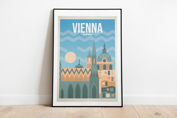 A2  Reprint Vintage Vienna Travel Poster A3 
