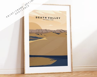 Death Valley National Park Print - US National Park Poster - Prints, Framed or Canvas - USA National Parks - Death Valley Travel Poster