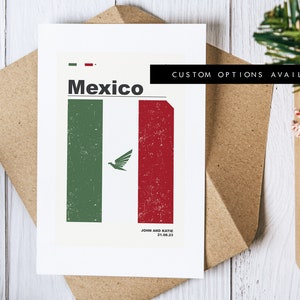 Biglietto di auguri Messico - Biglietto di auguri personalizzato - Biglietto vuoto - Busta riciclata inclusa - Biglietto di auguri - Compleanno - Anniversario - Viaggio