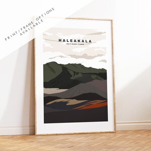 Haleakala Print - US National Park Travel Poster - Prints, Framed or Canvas - USA National Parks - Haleakala Travel Poster - Gift