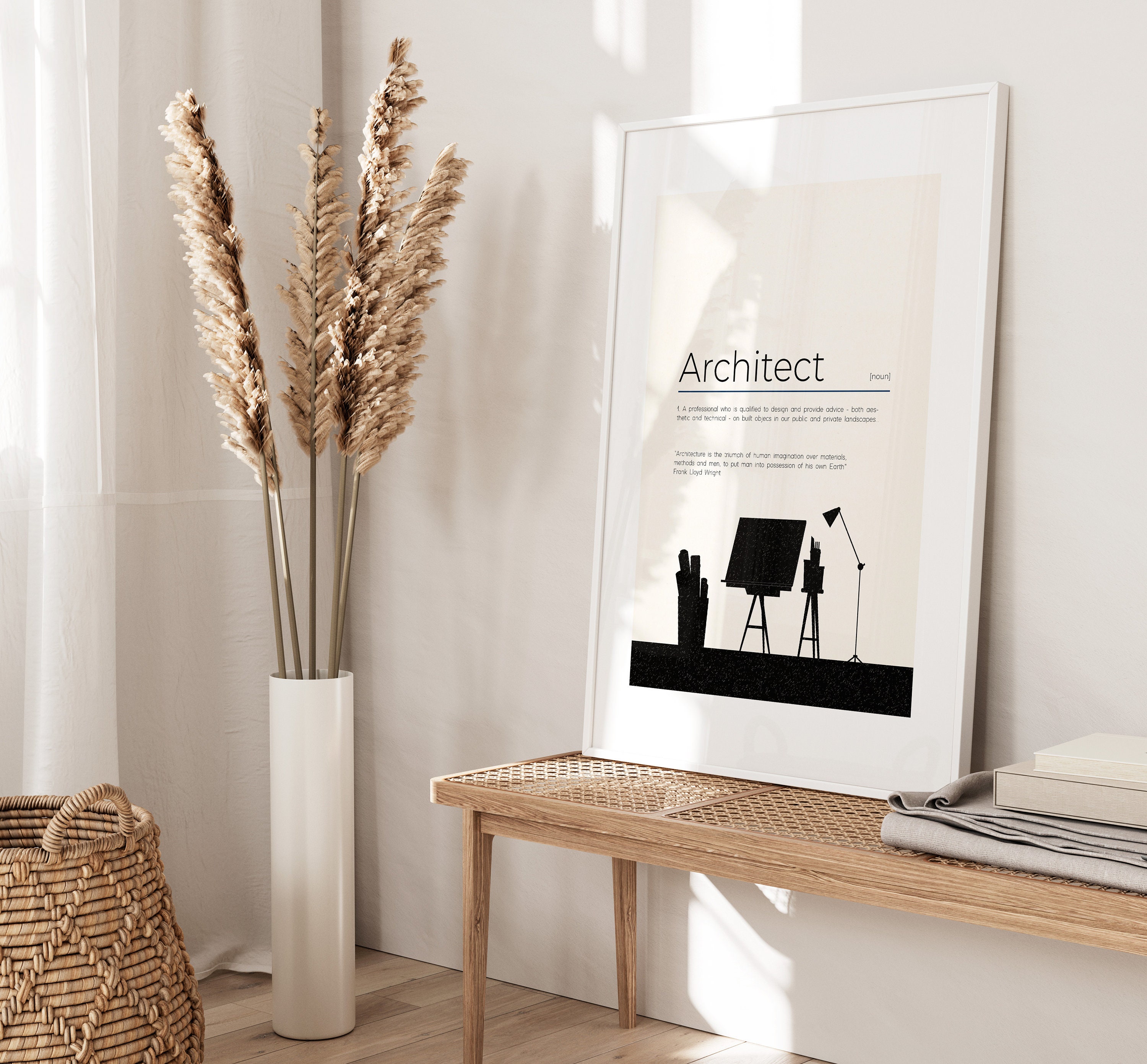 Architect Definition Print - Custom Text/quote Options - Customised ...