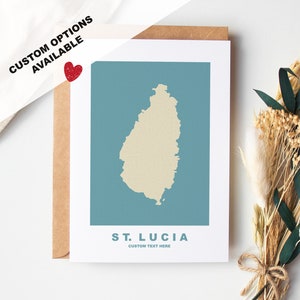 Biglietto di auguri di Santa Lucia - Opzioni personalizzate disponibili - Busta Kraft inclusa - Anniversario - Compleanno - Viaggio a sorpresa - Biglietto personalizzato