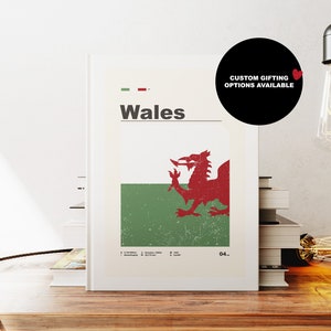 Carnet de notes Pays de Galles - Drapeau - A5 ou A4 - Carnet de cartes - Journal à couverture rigide - Carnet à reliure à anneaux - Ligné - Graphique - Papier ordinaire - Petit cadeau - Cadeau