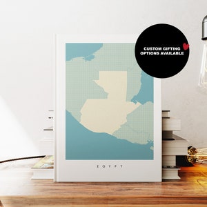 Guatemala Notizbuch - A5 oder A4 - Landkarte Notizbuch - Hardcover Journal - Ringgebundenes Notizbuch - Liniert - Graphisch - Normalpapier - Kleines Geschenk - Geschenk