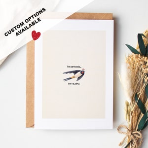Divertente biglietto di San Valentino - Questo biglietto fa schifo ma lo ingoio - Vuoto all'interno o includi messaggio - Busta inclusa - Biglietto per il fidanzato
