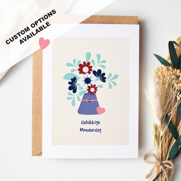 Dutch Mothers Day Card Etsy