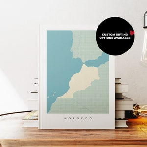 Carnet Maroc - A5 ou A4 - Carnet de cartes - Journal à couverture rigide - Cahier à reliure circulaire - Ligné - Graphique - Papier ordinaire - Petit cadeau - Cadeau