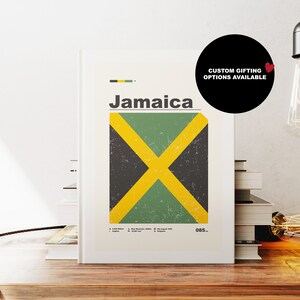 Carnet de notes Jamaïque - Drapeau - A5 ou A4 - Carnet de cartes - Carnet à couverture rigide - Cahier à anneaux - Ligné - Graphique - Papier ordinaire - Petit cadeau - Cadeau