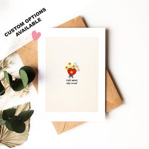 Vietnamita tarjeta del día de la madre - tarjeta de felicitación del día de la madre