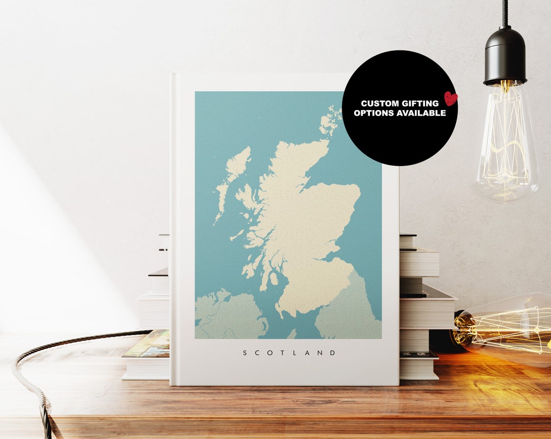 Scotland Notebook. Amazon Scotland Notebook - A5 or A4 - Map Notebook - Hardcover Journal ...