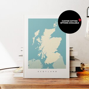 Cuaderno de Escocia - A5 o A4 - Cuaderno de mapas - Diario de tapa dura - Cuaderno de anillas - Rayado - Cuadriculado - Papel normal - Regalo pequeño - Regalo