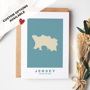 Carte de voeux en jersey - Options personnalisées disponibles - Enveloppe recyclée incluse