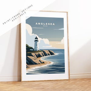 Anglesey - Gales - Cartel de viaje - Impresión de viaje - Impresión - Cartel - Arte de pared