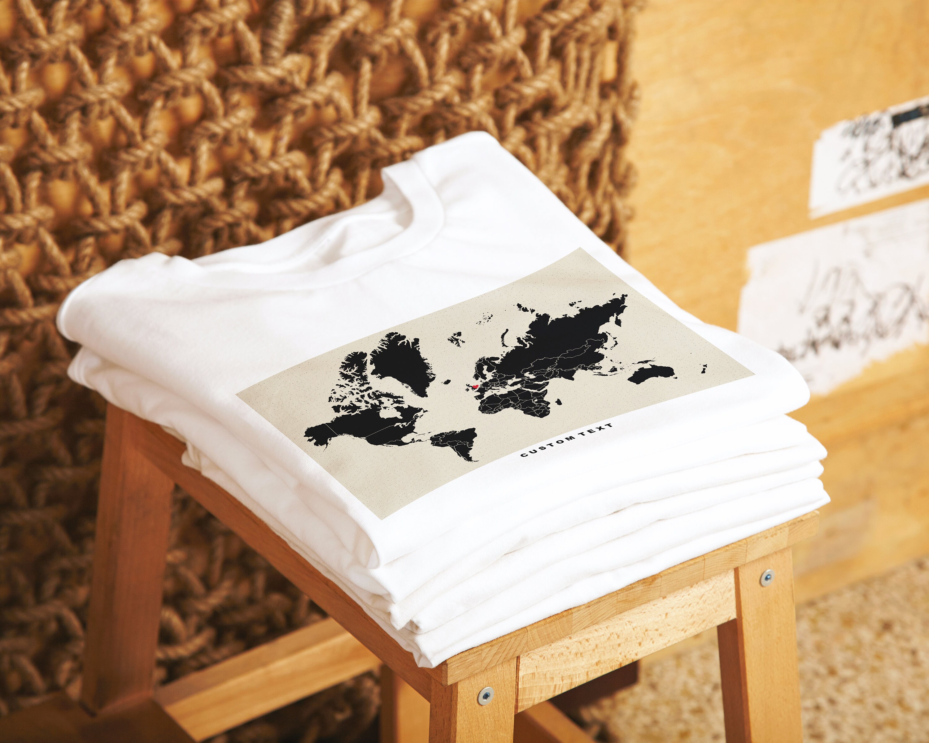Custom World Map T Shirt - Custom T Shirt - Any Country