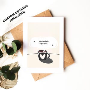Babalar günün kutlu olsun - Turkish Fathers Day Card -  Father&#39;s Day Card - Blank Inside or Include Message - Envelope Included