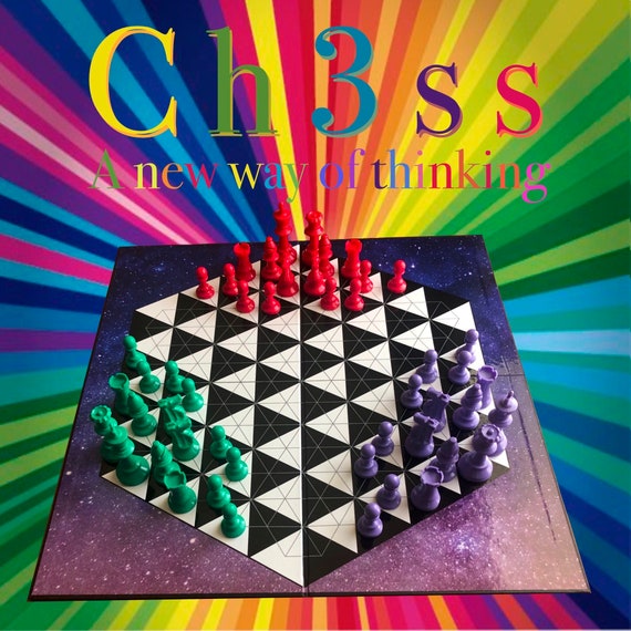 Ch3ss 3 Player Chess Board Game Set 