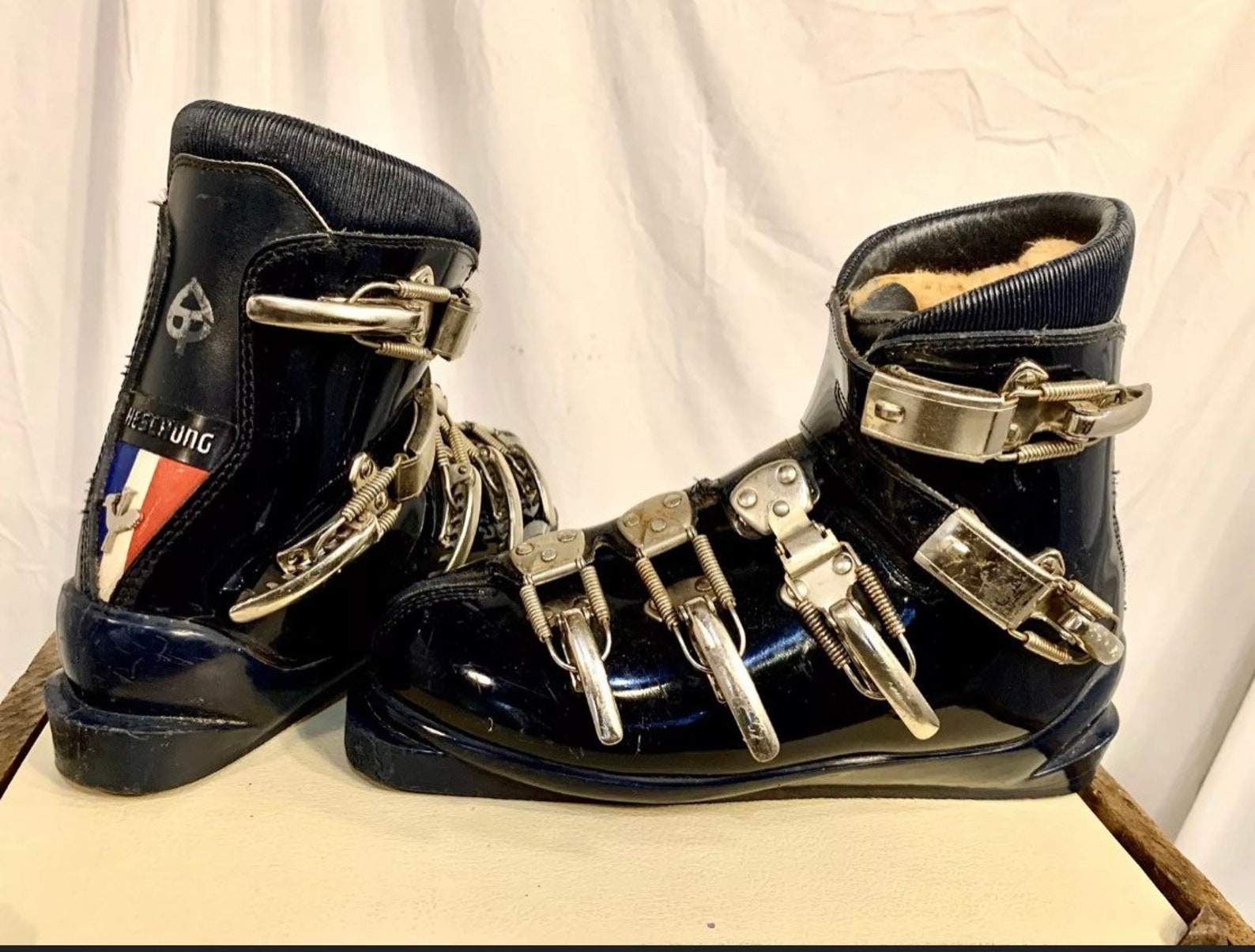 19601970s VERY RARE Heschung Boots,authentic Vintage Heschung Ski
