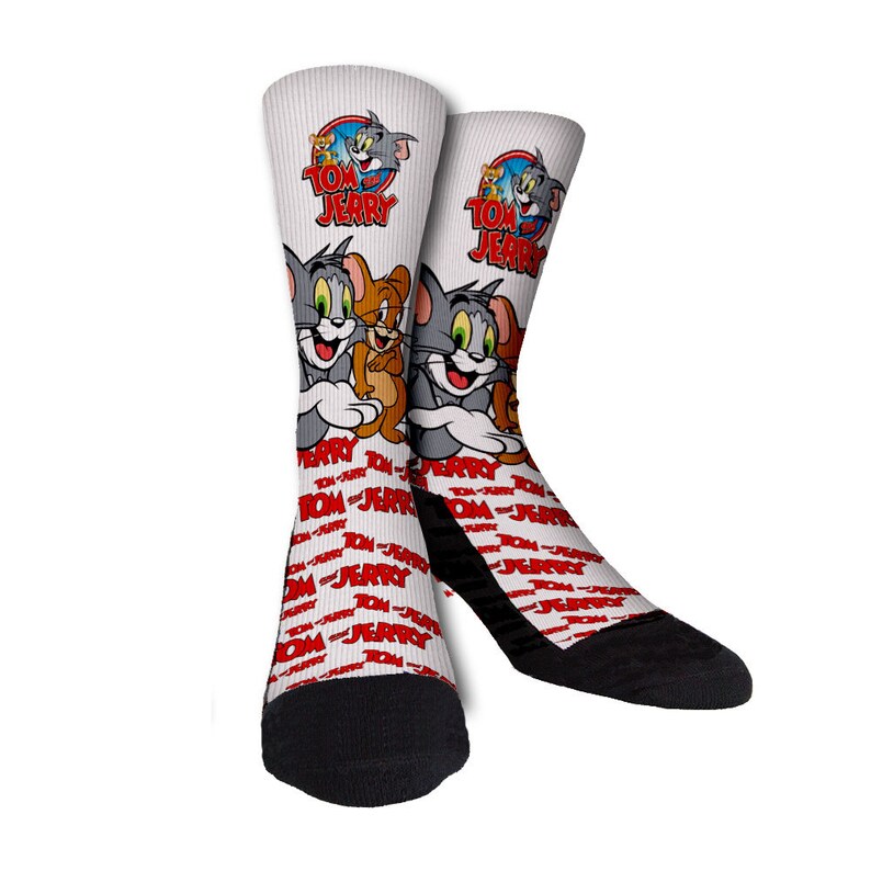 Tom and Jerry Justsockz Crew Socks Etsy
