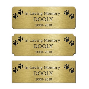 Custom Dog Tags Engraved Plates Artwork Metal Picture Frame Name Label Art Tag engraved brass plate,brass plates personalized label image 1