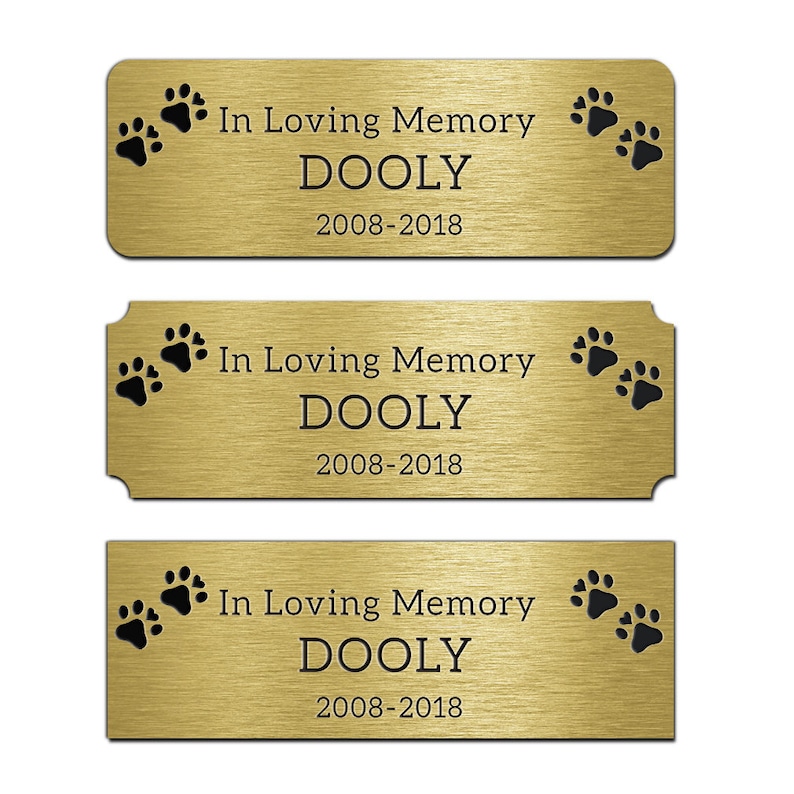 Custom Dog Tags Engraved Plates Artwork Metal Picture Frame Name Label Art Tag engraved brass plate,brass plates personalized label image 1