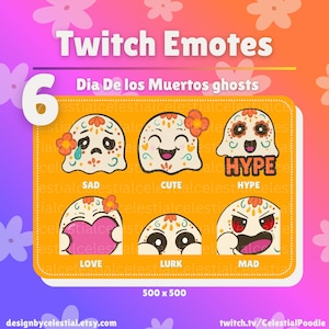 Emotes Twitch - Pack fantôme Dia de los Muertos