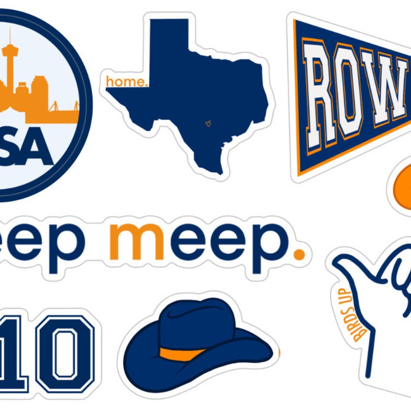 Utsa Logo Sticker Utsa - Etsy