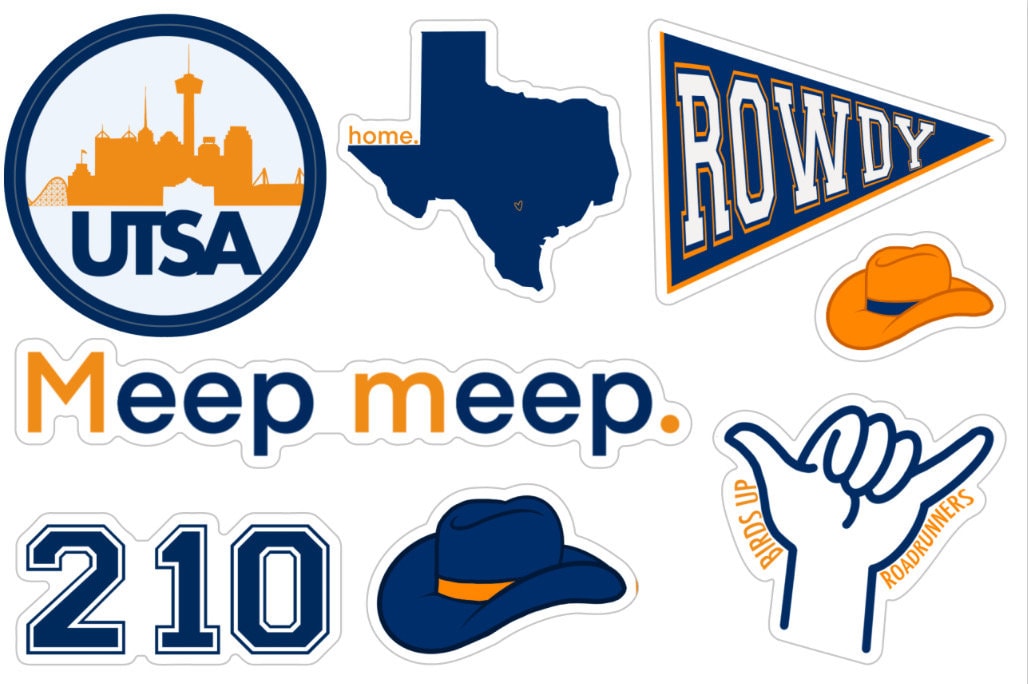 Utsa Logo Sticker UTSA - Mini Sticker Pack - Etsy