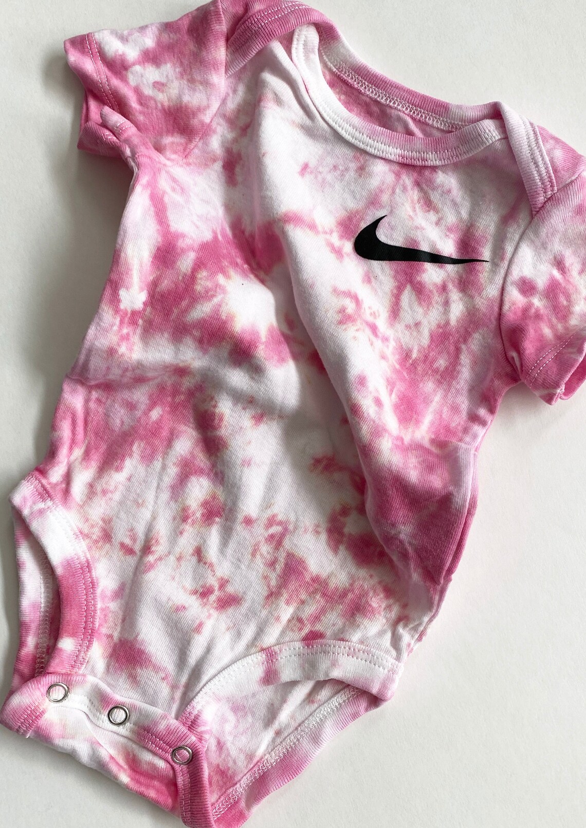 Tie Dye Nike Baby Infant Onesie 9 months Pink Hand Dye Etsy