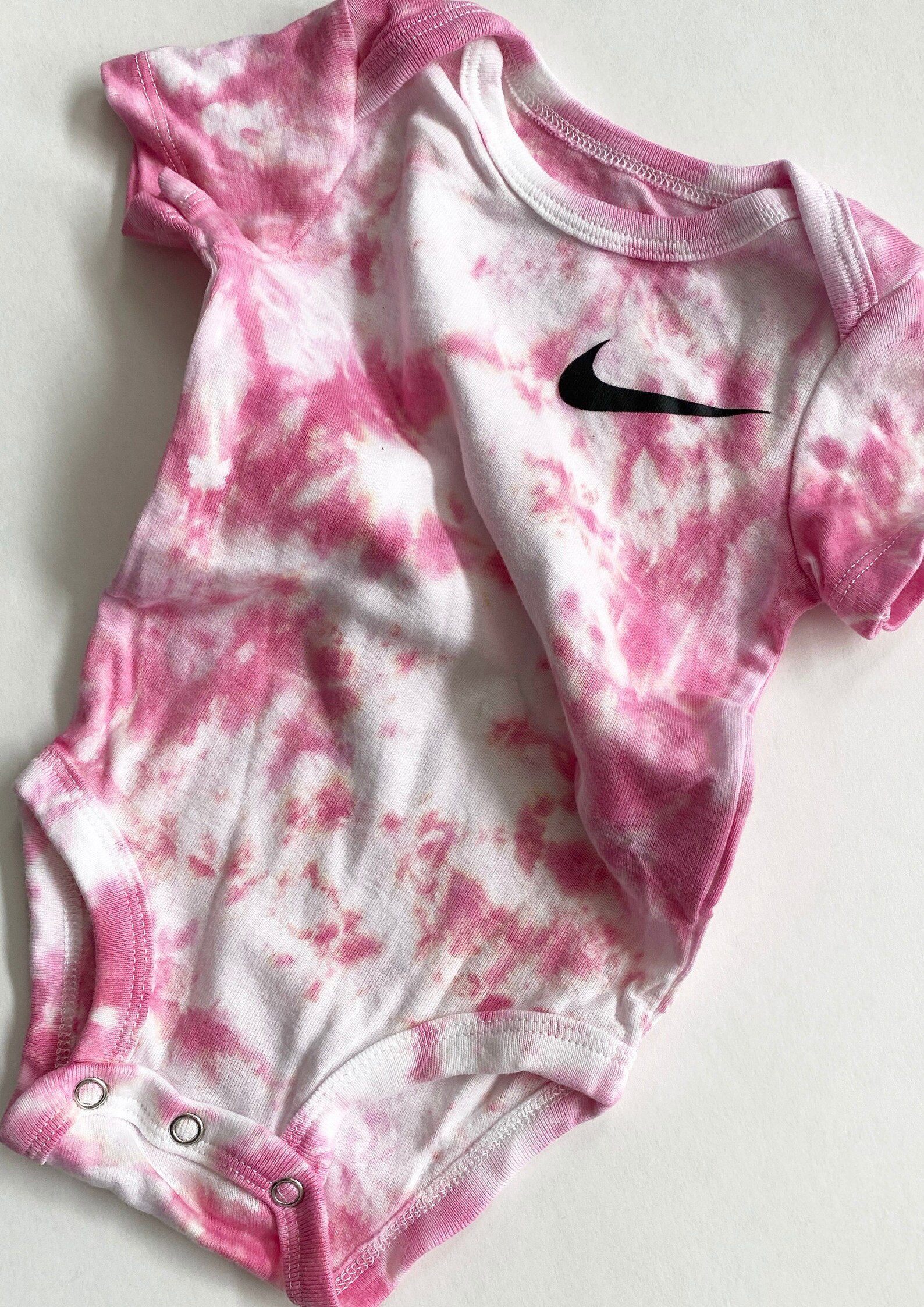 Tie Dye Nike Baby Infant Onesie 9 months Pink Hand Dye Etsy