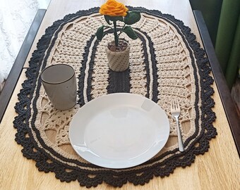 Handcrafted Crochet Table Napkin - Elevate Your Dining Experience with Elegant Décor