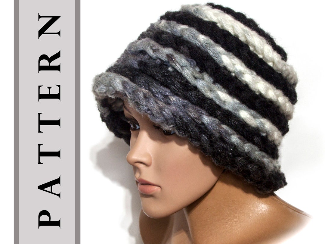 DIY Instant Download Crochet Pattern Basket Hat Hat Crochet Pattern