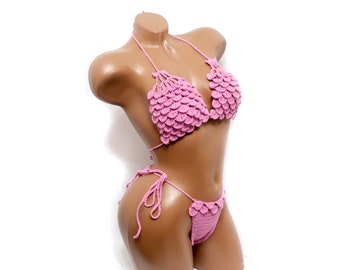 Crochet swimsuit bikini, Pink Swimsuit, Summer trends