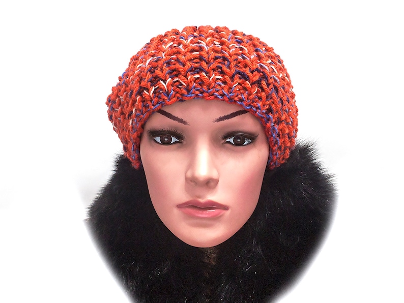 Pom pom hat- Ear flap Hat Gift Knit Hat #F146 Colorful Beanie Hat Women Hat Slouchy Knit hat Hat Knit Accessories