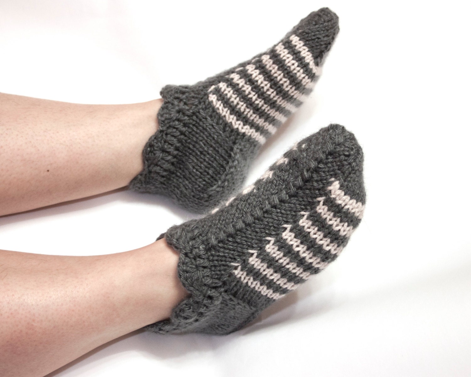 knitted slippers