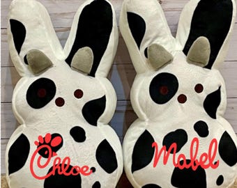 Custom personalized plush peep cow 12in