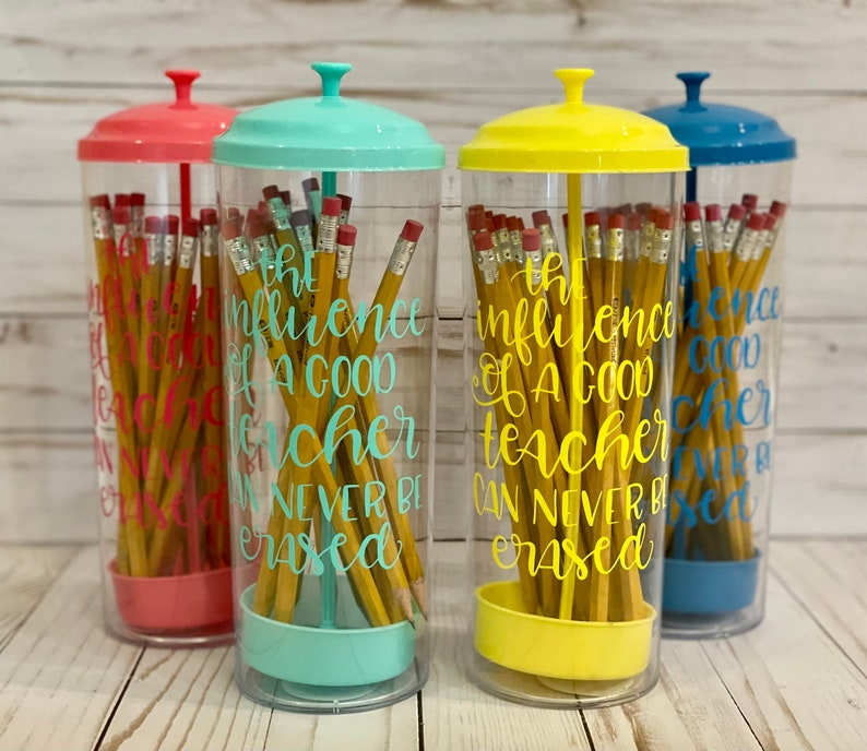 Pencil Holder for Teachers Pencil Dispenser Refillable Etsy