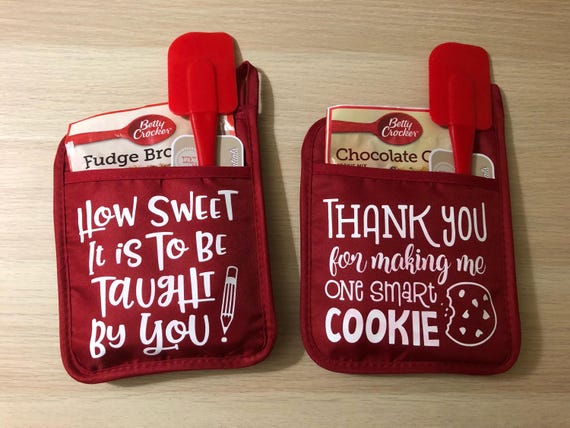 Teacher Appreciation Pot Holder, Oven Mitt, Pot Holder, teacher gift, Christmas gift, back to school gift, end of school gift