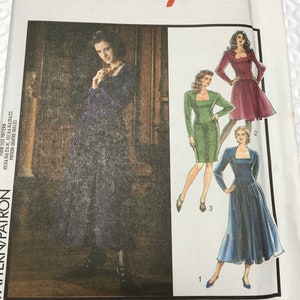 Style 1653, Cocktail Dress, sizes 8-14, Unused FF, Vintage 1980&#39;s