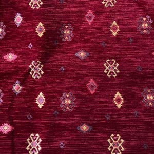 Upholstery Chenille, Gorgeous Dark red pattern